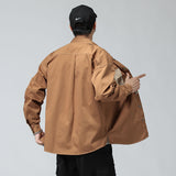 Work Shirts Workwear Shirt Men's Loose Autumn Casual Overshirt