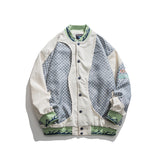 Letterman Jacket Outfit Senior Jackets Varsity Baseball Coat Loose Sports Jacket for Men