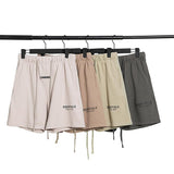 Fog Short Summer Double Line Letter Print Casual Drawstring Shorts Fear Of God