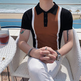 Men Polo Shirts Lapel