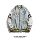 Letterman Jacket Outfit Senior Jackets Varsity Baseball Coat Men's Spring and Autumn Jacket