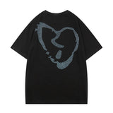 Revenge T Shirt High Street Hip Hop Oversize Loose Short Sleeve T-shirt Men and Women BF