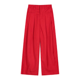 Men Suit Pants Men's Summer Solid Color Casual Suit Pants Men