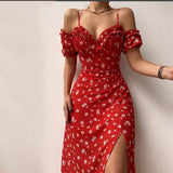 Beth Dutton Yellowstone Dresses Summer Spring Midi Dresses Sexy V-neck Wooden Ear Strapless Dress French Strap Dress