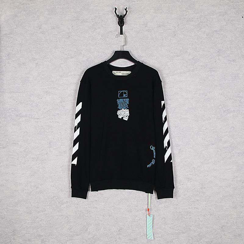 Off White Sweatshirts Round Neck Sweater Back Arrow Unisex Off White Sweatshirts Tshirt For Men