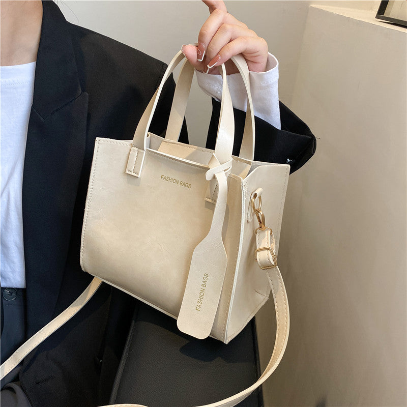 The Teacher Tote Autumn Student Casual Women's Bags Bucket Bag Vertical Crossbody Shoulder Bag Simple Handbag