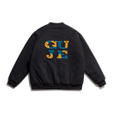 Man Fall Winter Outfis Winter Clothes Letter Embroidery Thickening Baseball Uniform Casual Couple Cotton Clothes