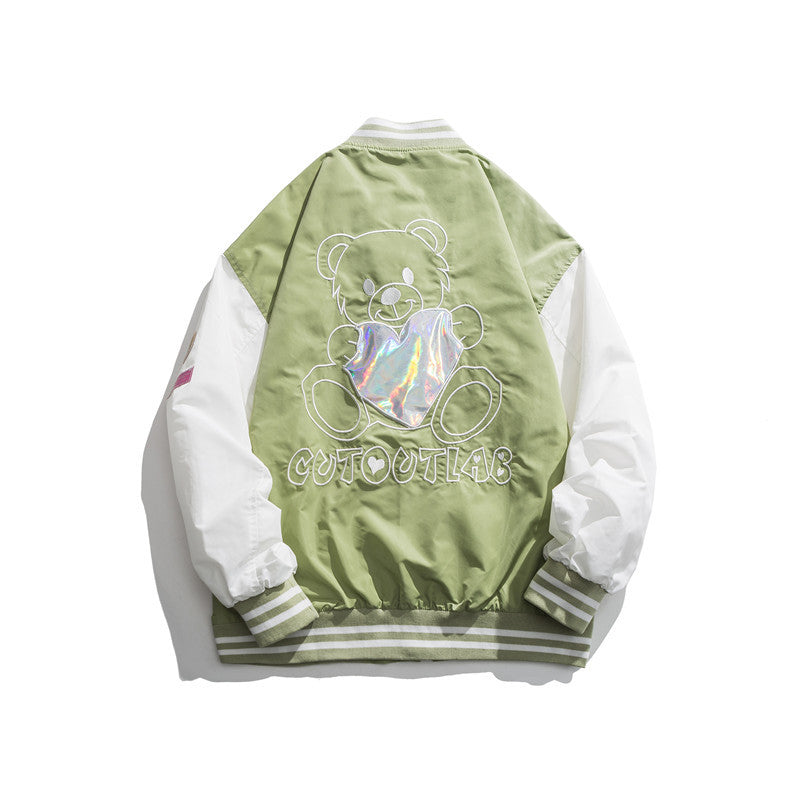 Letterman Jacket Outfit Senior Jackets Varsity Baseball Coat Autumn Casual Jacket Top