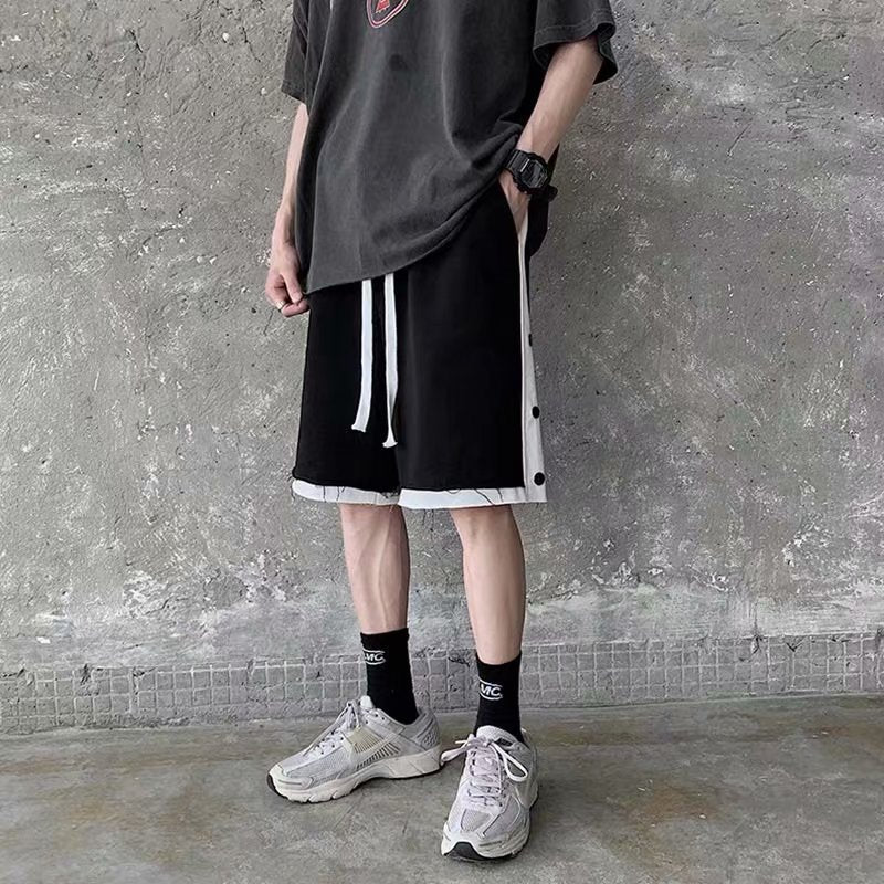 Summer Men Shorts Breasted Shorts
