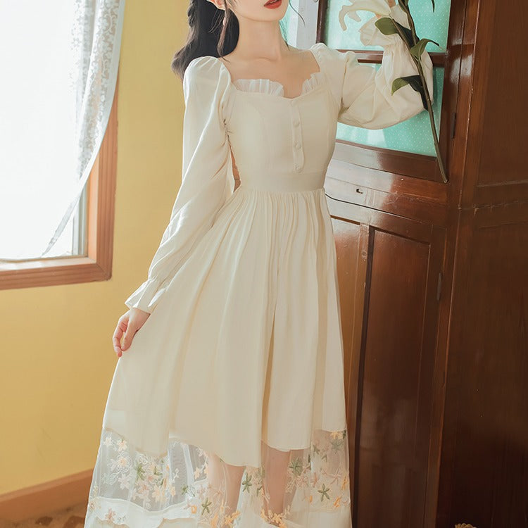 Women Cottagecore Dress Gentle Dress