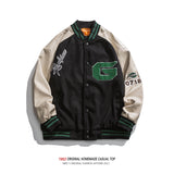 Letterman Jacket Outfit Senior Jackets Varsity Baseball Coat Vintage Baseball Uniform Men's Spring and Autumn Top