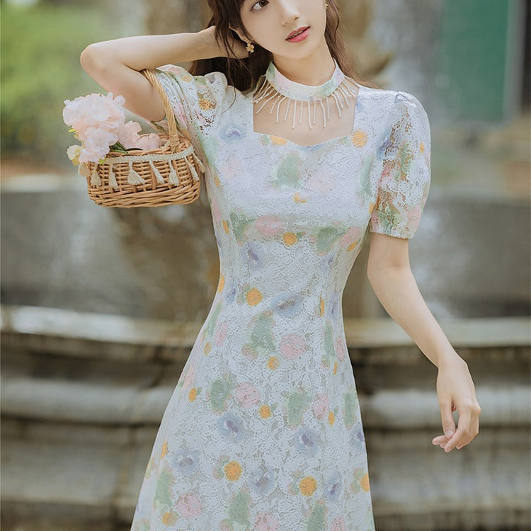 Women Cottagecore Dress Summer Dress
