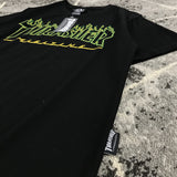 Thrasher T Shirt Summer Classic Flame Line Printed T-shirt Loose