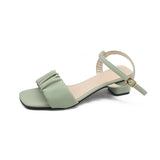 Nude Chunky Heel Casual Sandals