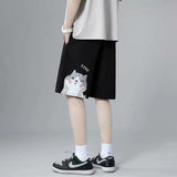 Summer Men Shorts Summer Casual Pants Straight Loose Sports Pants