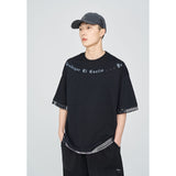 Men's T-shirt Short-Sleeved T-shirt Men's Summer Retro Harajuku Street Trendy Couple Tee