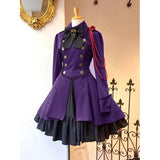 Vintage Empire Waist Dress Vintage Bow Long Sleeve Dress