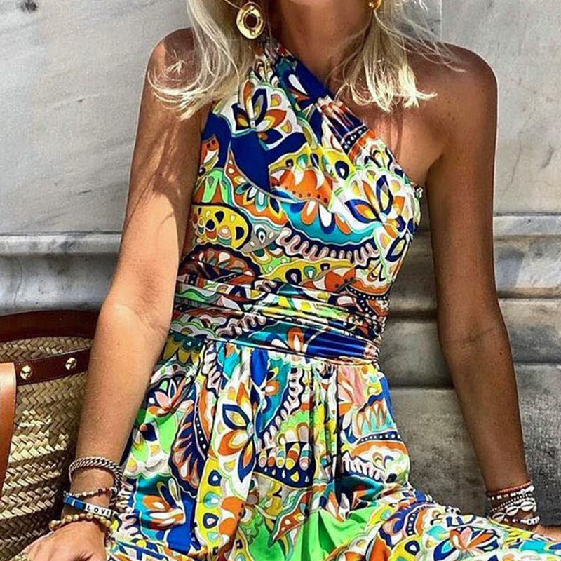 Women Bohemian Dress Printed Dress for Woman