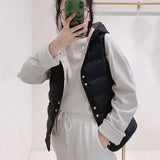 Women Winter Coats Puffer down Vest Fall Winter Hooded Lightweight down Vest