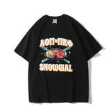 Man Summer T Shirt Crew Neck Print