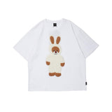 Men's T Shirt Summer Casual Tops Embroidered Short Sleeve T-shirt Men's round Neck Half Sleeve Street Fashion Loose Pullover Half Sleeve T-shirt