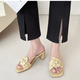 Nude Pumps Block Heel