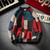 Corduroy Patch Jacket Fall Winter Men Fashion Jacket Coat