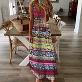 Women Bohemian Dress Strap Dress