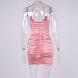 Women Summer Dresses Mini Dress Autumn and Winter Sexy Women Clothing Pleated Skirt Dress