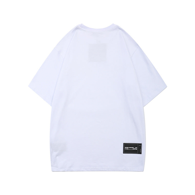 We11done T Shirt Letter Printed round Neck Men's and Women's Short Sleeve