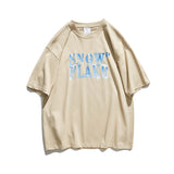 Men's T-shirt Letter Short Sleeve T-shirt Men's Summer Print Trendy Half Sleeve Couple