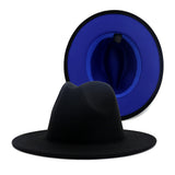 Walter White Fedora Two-Tone Woolen Hat Double-Sided Felt Hat Autumn and Winter Assorted Colors Retro