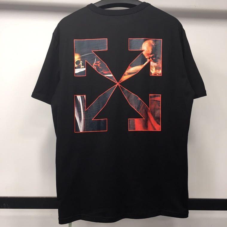 Off White T Shirt Ow Summer Arrow Print Owt Tshirt Loose Short Sleeve Cotton