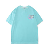 Men's Tshirts Bear Letter Printing Fashion Brand Short Sleeve T-shirt Men's Summer Trend Loose Cotton Half Sleeves