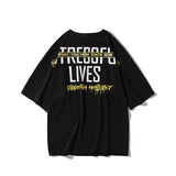 Men's T-shirt Short Sleeve Men's Fashion Brand Letter Printed T-shirt Loose All-Matching Top Couple