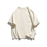 Men T Shitrs Simple Solid Color Casual T-shirt