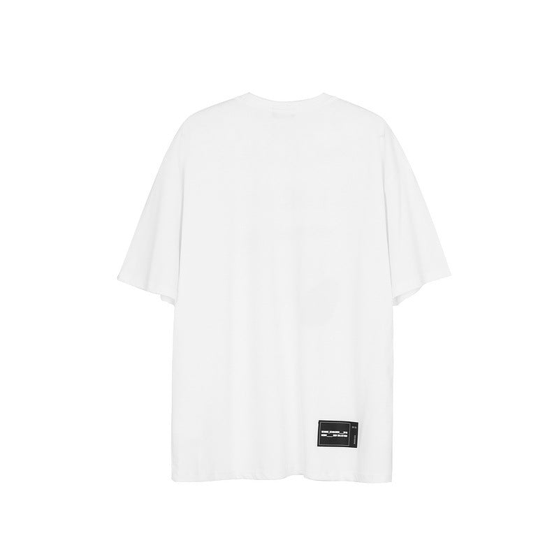 We11done T Shirt Spring Reflective English Loose-Fitting Casual round-Neck Men and Women Short Sleeve