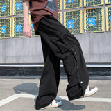 Men Cargo Pants Workwear Pants Men's Summer Casual Straight Trousers