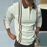 Polo Shirt Casual Long Sleeve