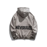 Man Fall Winter Outfis Winter Clothes Street Simplicity Letter Printing Thickened Hooded Sweatshirt Loose Casual Top