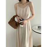 Kim Kardashian Marilyn Monroe Dress Summer Solid Color Suspender Dress