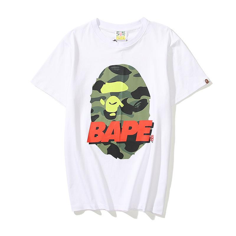 Shark Print T Shirt Summer Pink Letter Print Short-Sleeve T-shirt