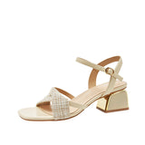Nude Wide Fit Block Heels