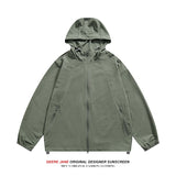 Men Sun Protection Clothing  Men Summer Sun Protection Clothing Couple Hooded Casual Coat
