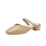 Nude Wide Fit Block Heels Sandals