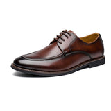 Loafers for Men Autumn Men's Leather Shoes Men's Genuine Leather Casual Lace up British Style Peas Shoes