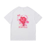 Men T Shirt Summer Casual Tops Men's Clothes Summer Wear National Fashion Boys round Neck Short Sleeve Casual Love Devil T-shirt Fashion