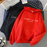 Slogan Graphic Hoodie