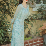 Women's cottagecore Dress Vintage Floral Summer Dress