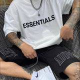 Fog T Shirt Short Sleeve Cotton Tshirt Men and Women Loose Half Sleeve Fear Of God